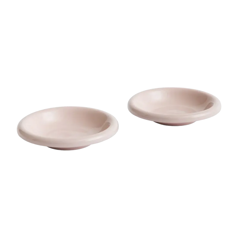 Ensemble de deux bols en terre cuite rose 20 cm Barro - Hay