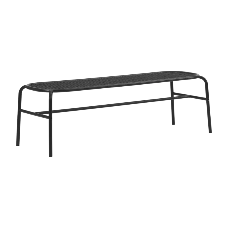 Banc d'extérieur en acier noir Vig - Normann Copenhagen