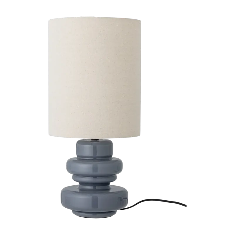 Lampe de table en verre bleu Fabiola - Bloomingville