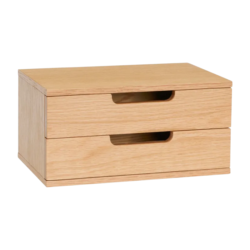Table de chevet murale en bois de chêne naturel 30x20x15cm AtHand - Hübsch