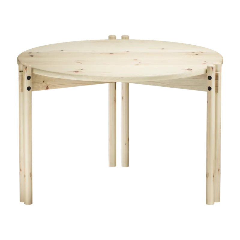 Table basse ronde en pin naturel 60x40cm Sticks - Karup Design