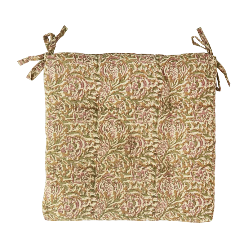 Coussin de chaise en coton rosé 45cm - Madam Stoltz