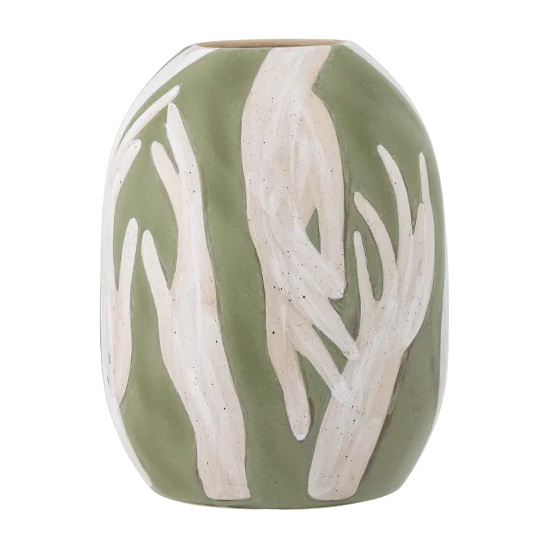 Vase en grès vert Adalena - Bloomingville