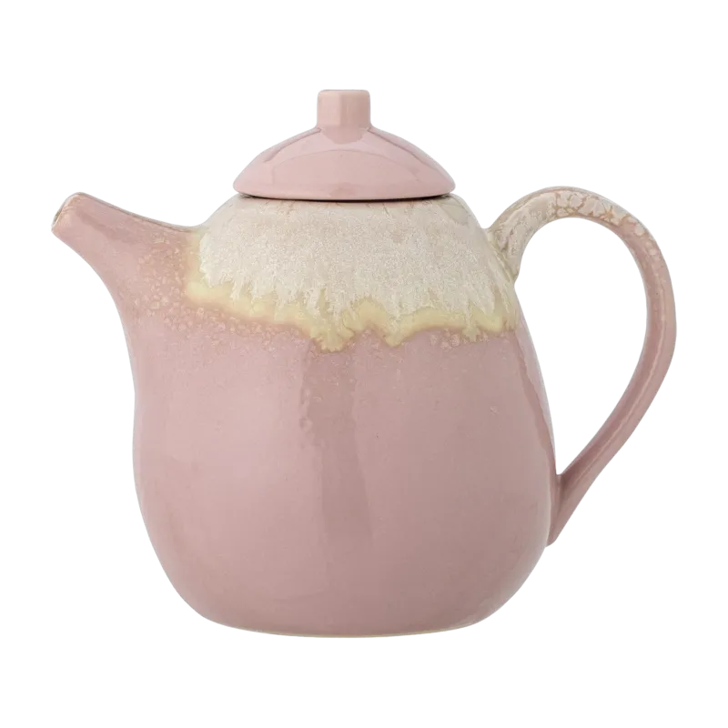 Théière en grès rose Louisa - Bloomingville