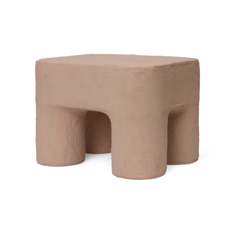 Tabouret en coton rose Podo - Ferm living