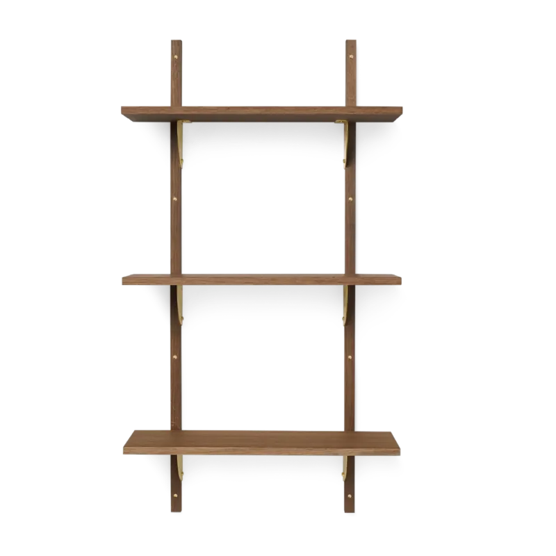 Triple étagère en chêne foncé 54cm Sector - Ferm living