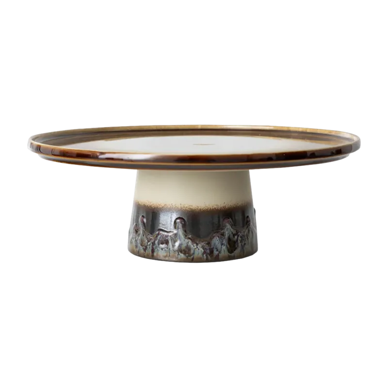Plateau en grès 26x9,5 cm Orbite Vaisselle 70's - HKliving