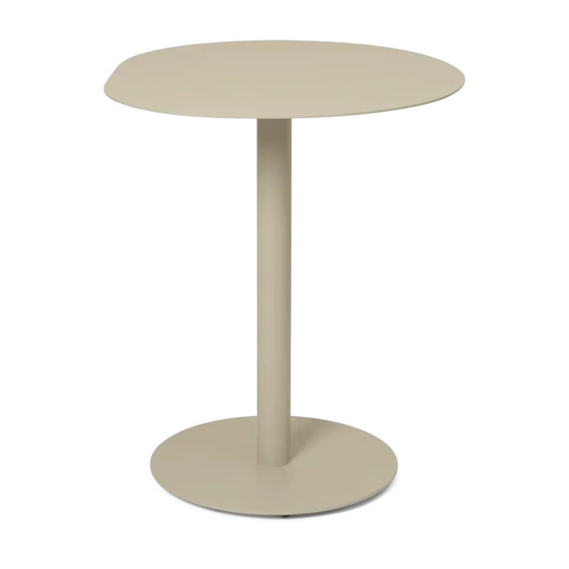 Table de bistro ronde en acier cachemire 64x72cm Pond - Ferm living
