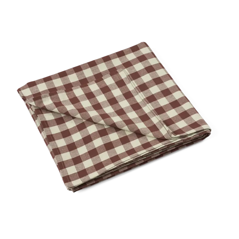 Nappe en coton à carreaux cannelle Bothy check - Ferm living