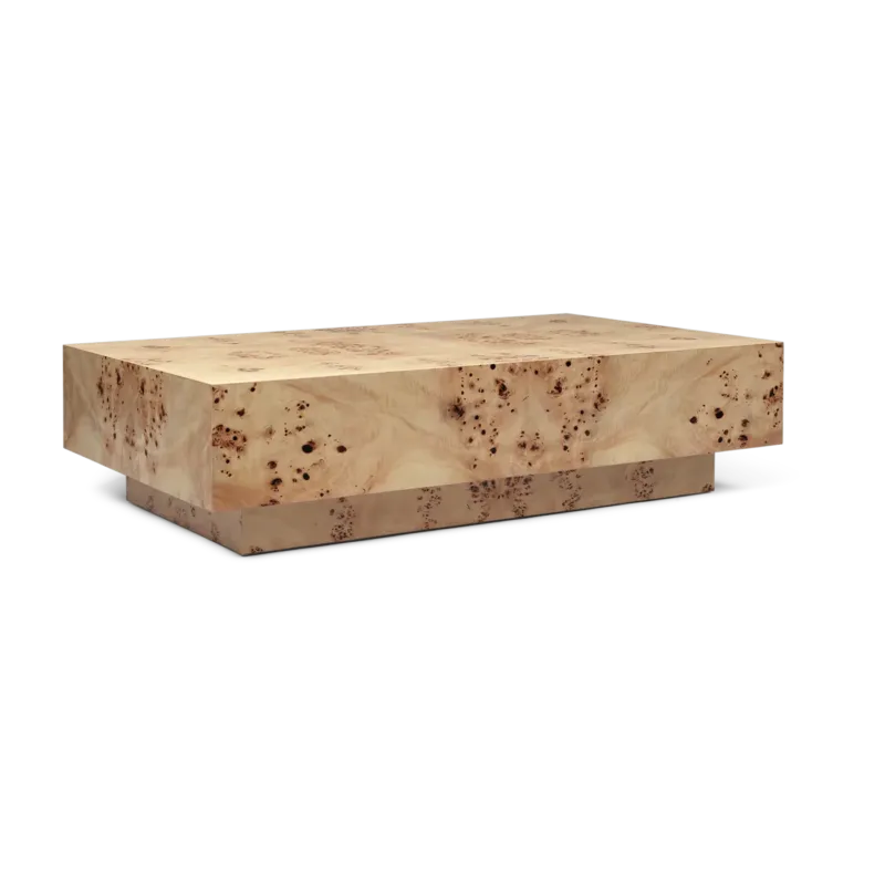 Table basse en plaquage peuplier 70cm Burl - Ferm living
