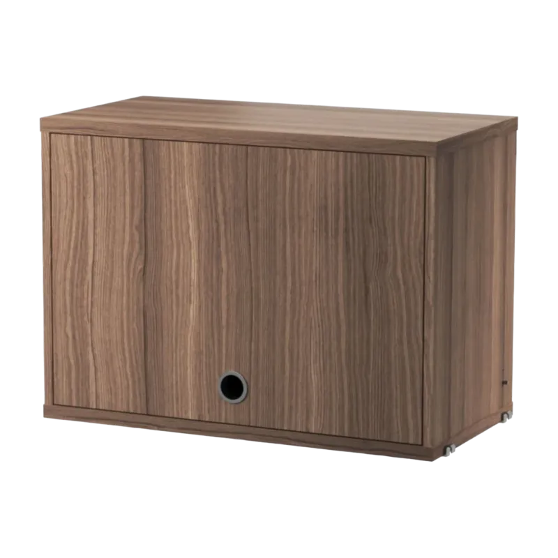 Caisson à porte battante en noyer 58x42cm - String furniture