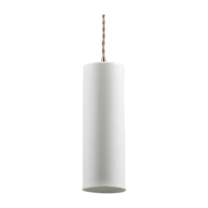 Suspension en porcelaine blanc 8,5x25 cm Olympia N°4 - Serax