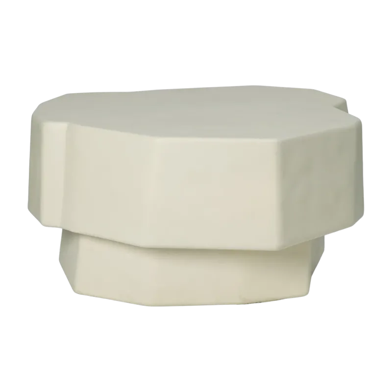 Table basse en béton ivoire 84 cm Staffa - Ferm Living