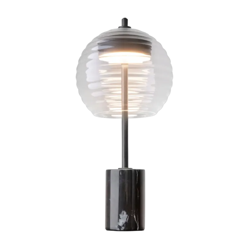 Lampe de table en métal noir 42x20cm Mystic - Maytoni