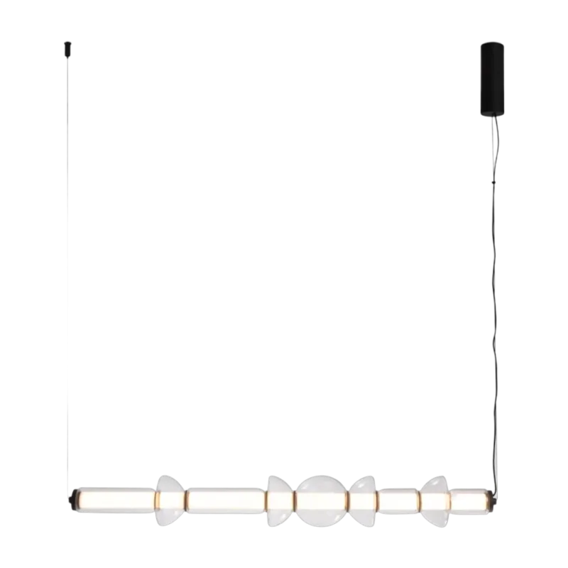Suspension en verre et métal noir 98cm Cosmo - Maytoni
