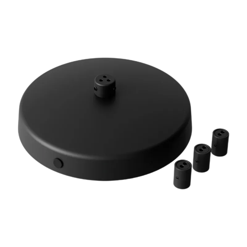 Rosace de plafond en acier noir pour suspension Tense - New works