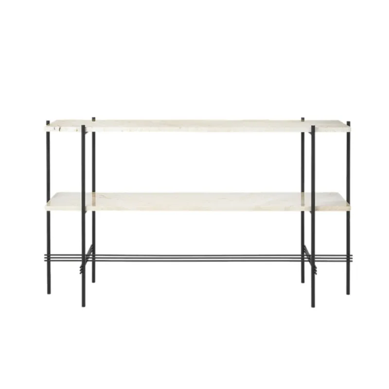 Console en travertin blanc 120x30x72 TS - Gubi