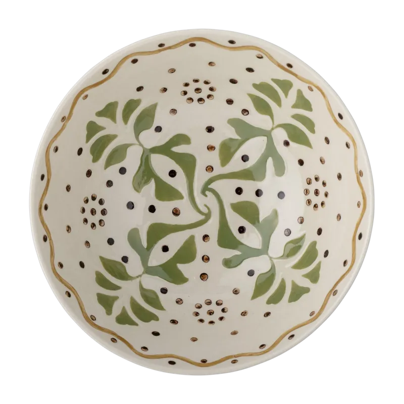 Bol en grès beige 19x7,5cm Heikki - Bloomingville
