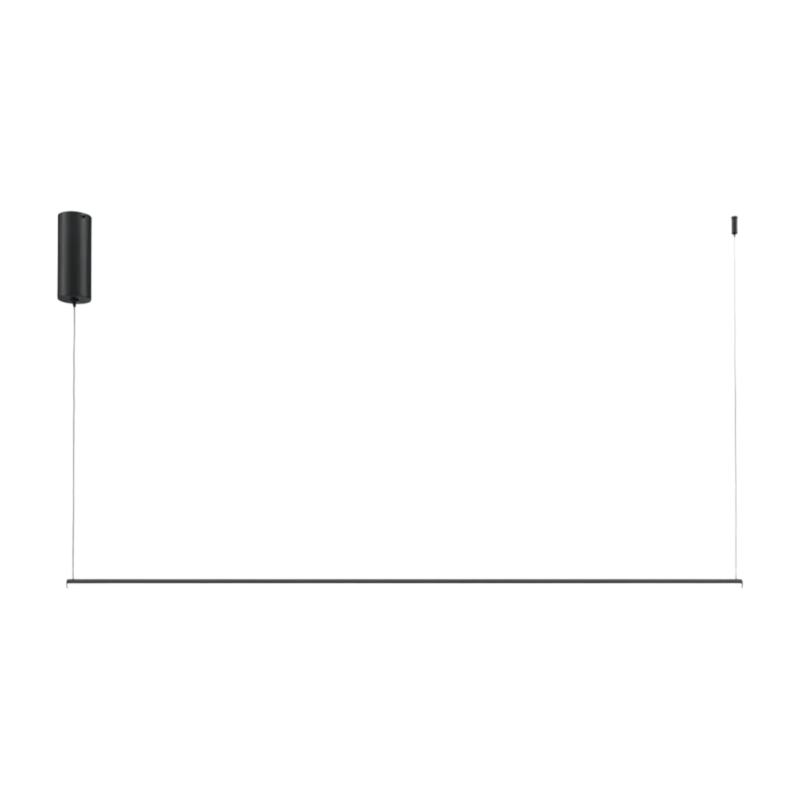 Suspension horizontale en aluminium noir 120cm Halo - Maytoni