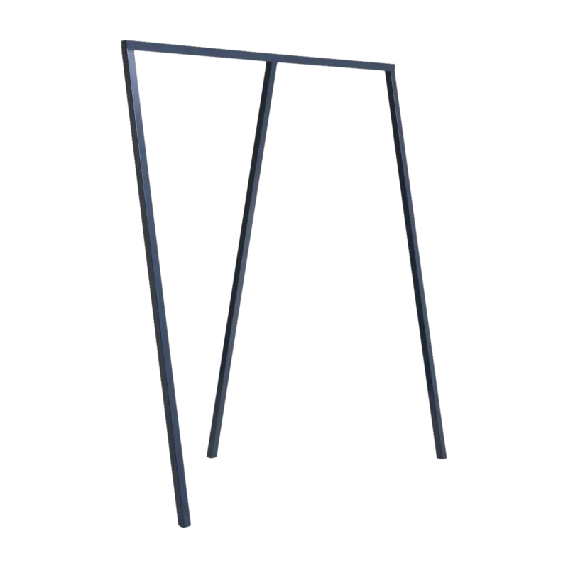 Portant à trois piliers en acier bleu 130cm Loop Stand Wardrobe - Hay