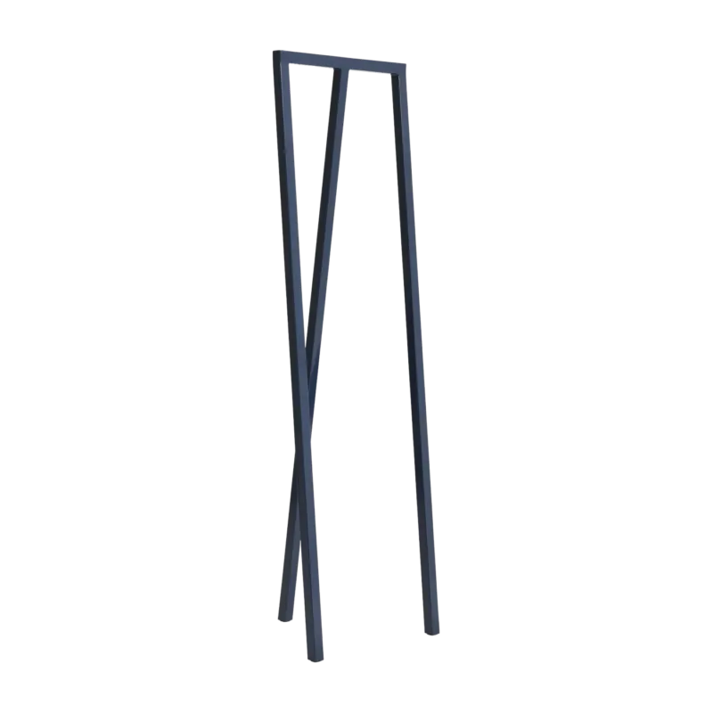 Portant à trois piliers en acier bleu 39cm Loop Stand Wardrobe - Hay