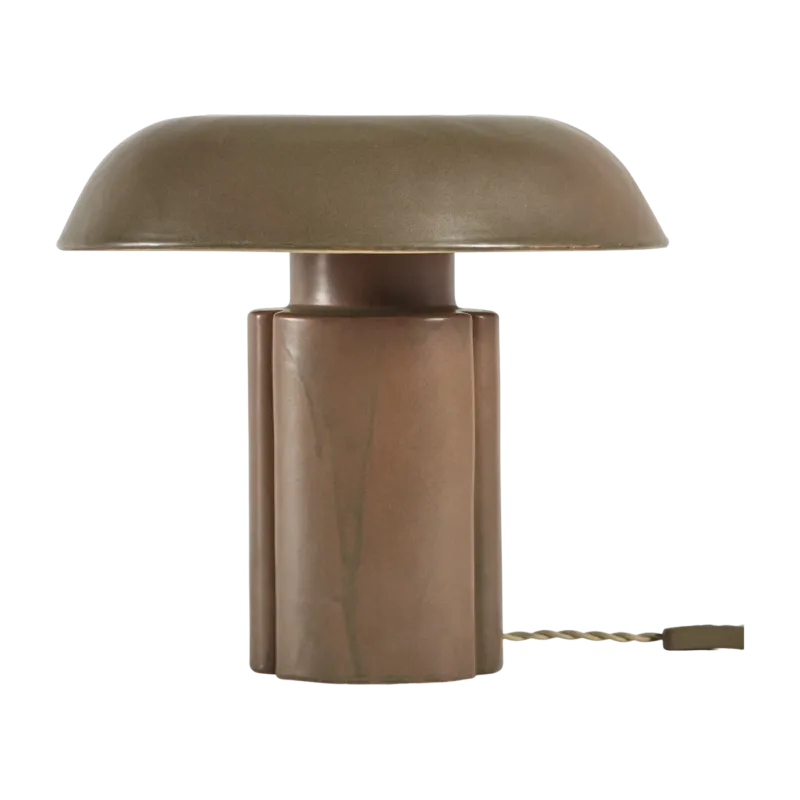 Lampe de table en grès brun 31x35cm Oliver - Serax