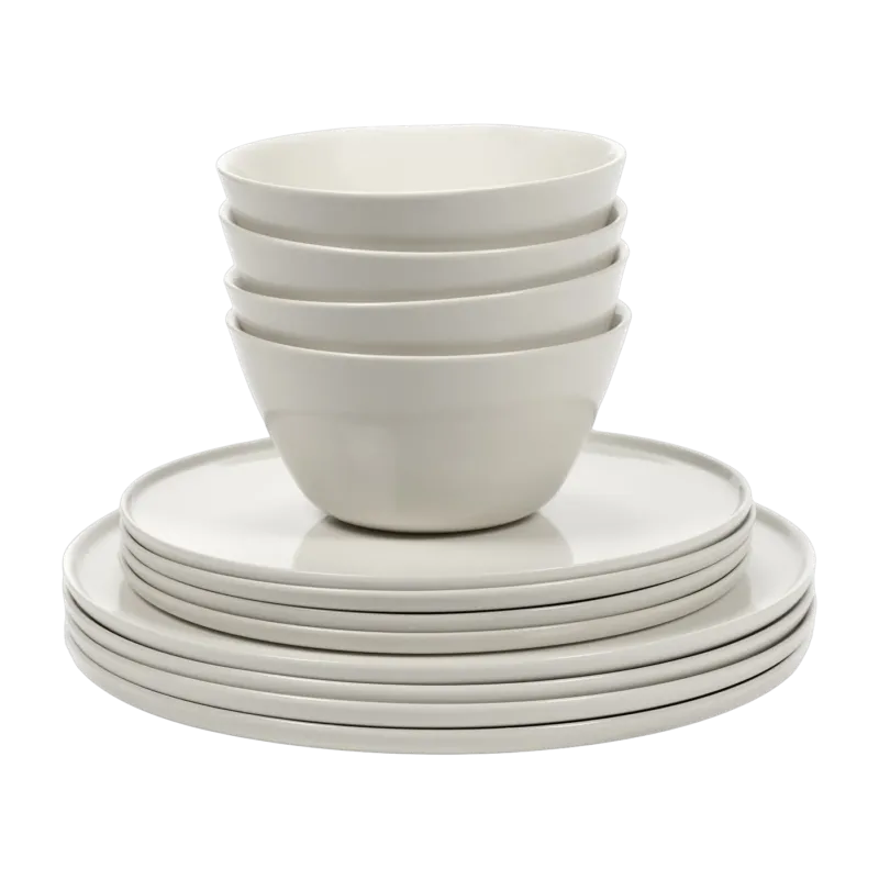 Set de vaisselle 12 pièces en porcelaine ivoire Cena - Serax