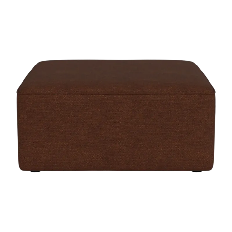 Pouf modulable en tissus bouclé bordeaux Eave 86 - Audo