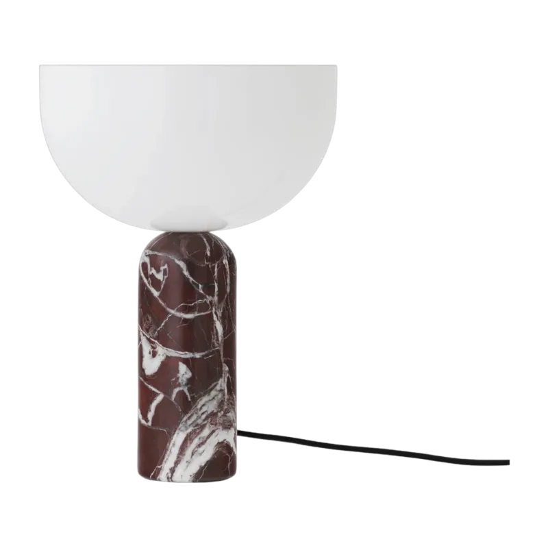 Lampe de table en marbre rosso levanto 35cm Kizu - New Works