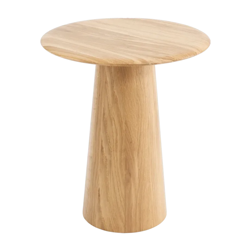 Table d'appoint ronde en chêne massif 40x47cm Mushroom - Gazzda