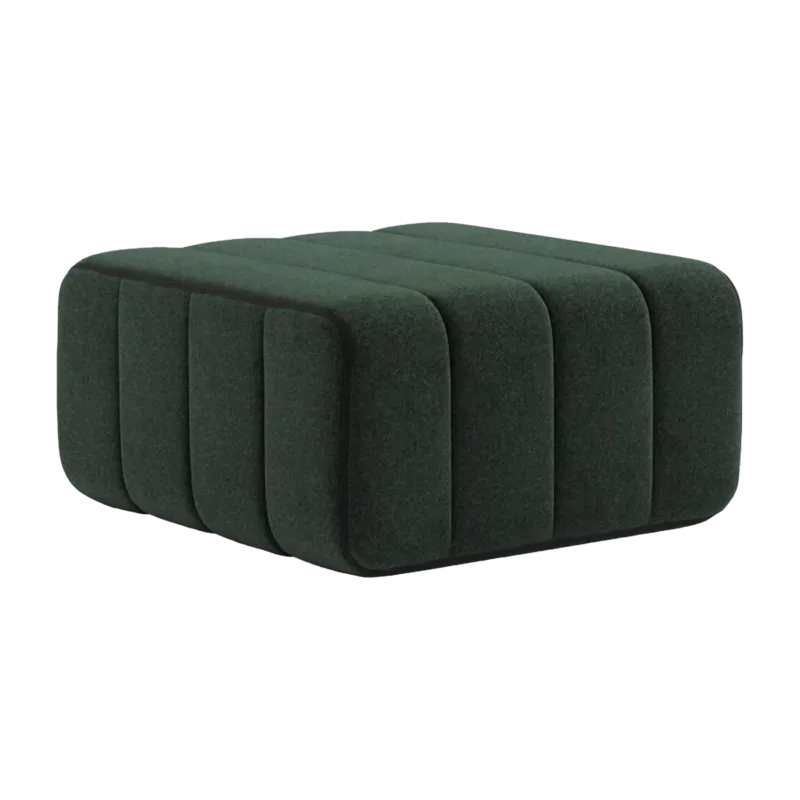 Module en tissu dama vert foncé 68x34cm Curt - Ambivalenz