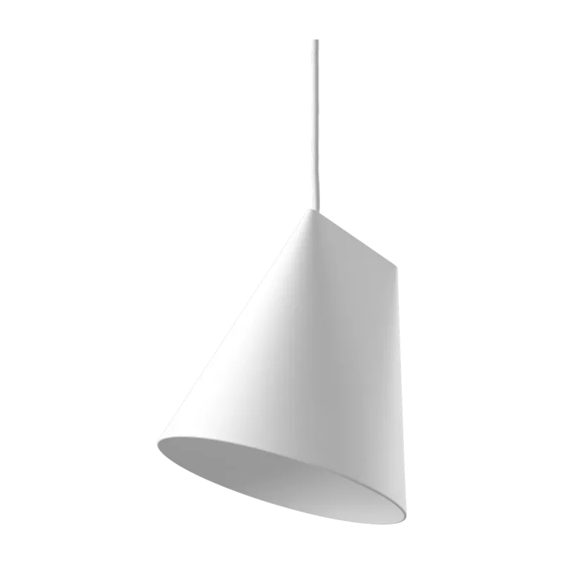 Suspension en porcelaine brute non émaillée blanche 23cm Ceramic - Moebe