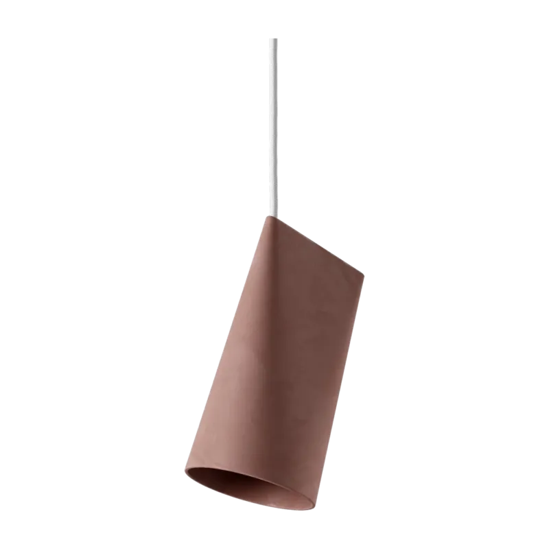 Suspension en porcelaine brute non émaillée terracotta 22cm Ceramic - Moebe