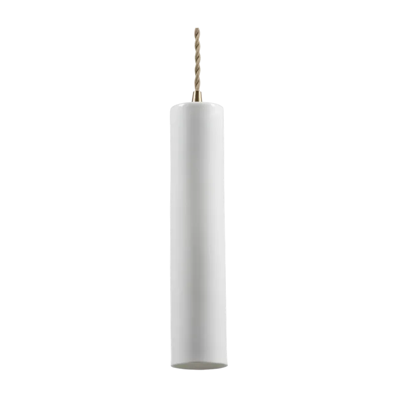 Suspension en porcelaine blanc 5,5x27cm Olympia N°3 - Serax