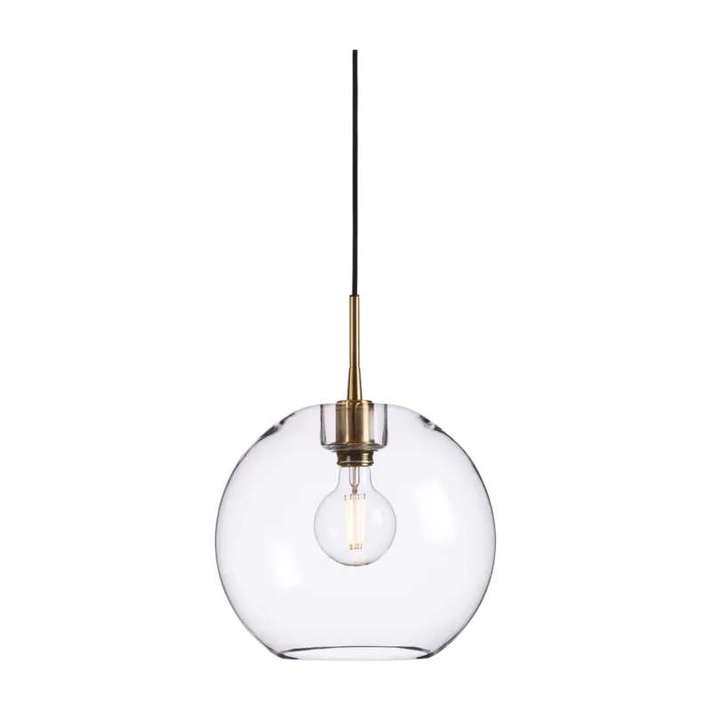 Suspension en verre et structure en laiton 32cm Gloria - Belid