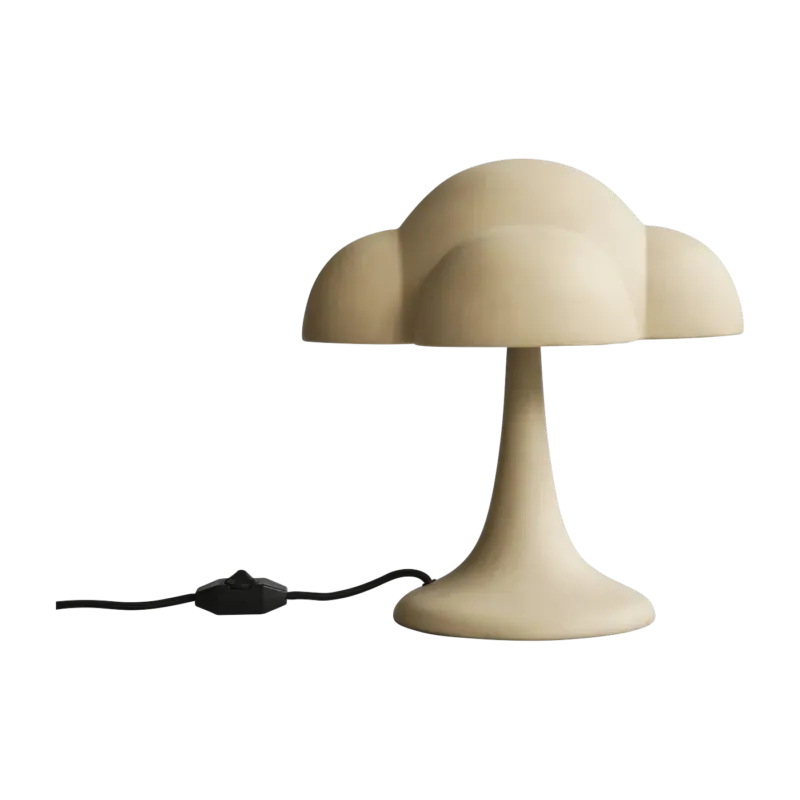 Lampe champignon en céramique sable et métal 33,5x35cm Fungus - 101 Copenhagen