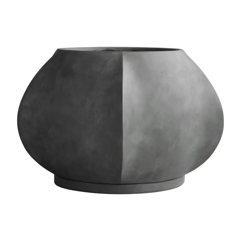Pot de fleurs en béton fibré gris foncé 64x40cm Arket - 101 Copenhagen