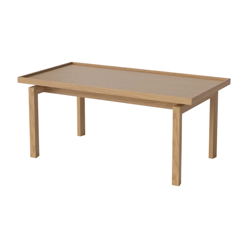 Table basse rectangulaire en chêne huilé 96x49cm Elton - Bolia