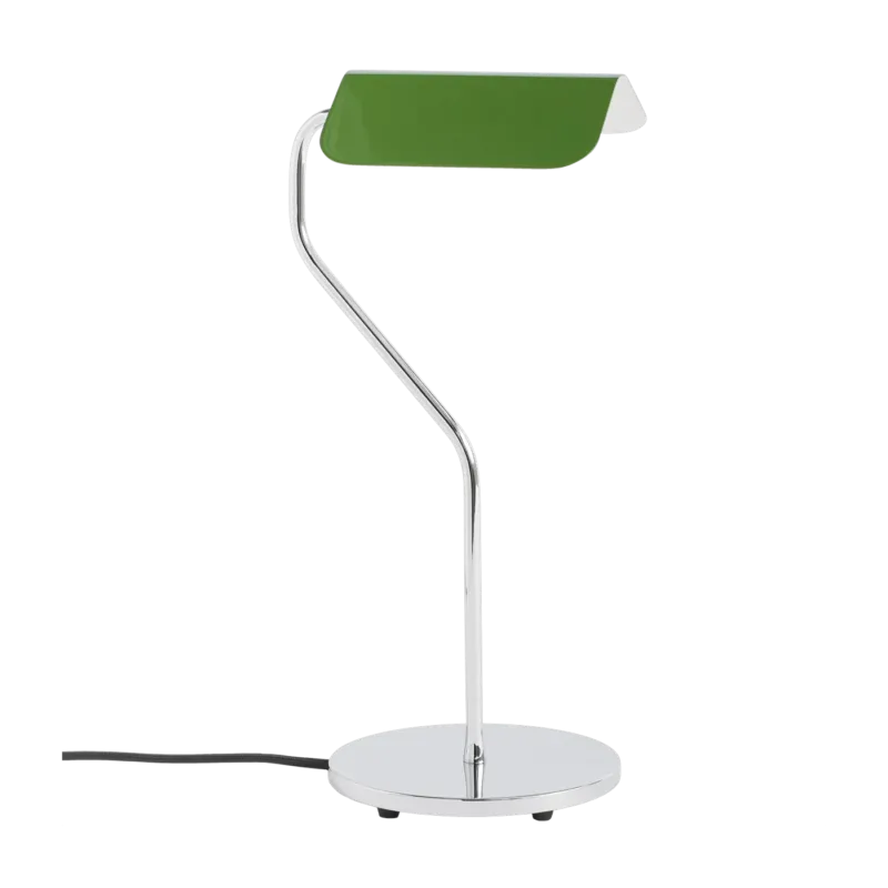 Lampe de bureau base incurvée vert émeraude Apex - HAY