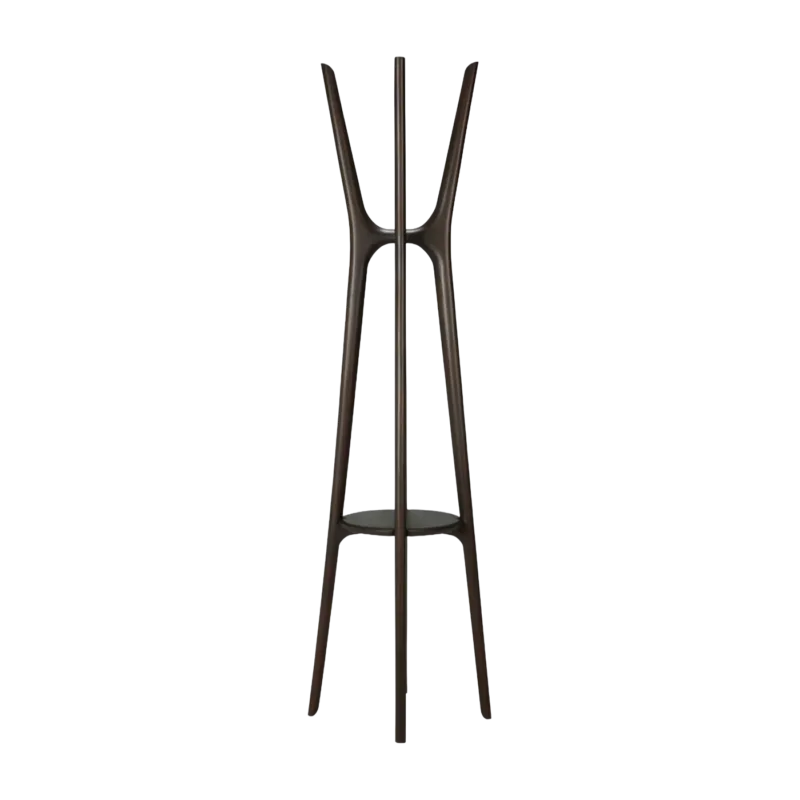 Porte-manteau en acajou teinté brun foncé 184cm PI - Ethnicraft Accessories