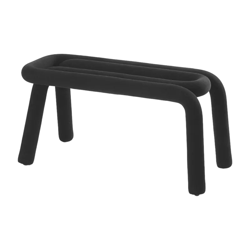 Banc noir 100cm Bold - Moustache