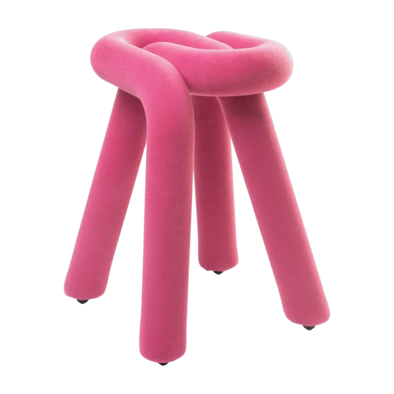 Tabouret rose 46,5cm Bold - Moustache