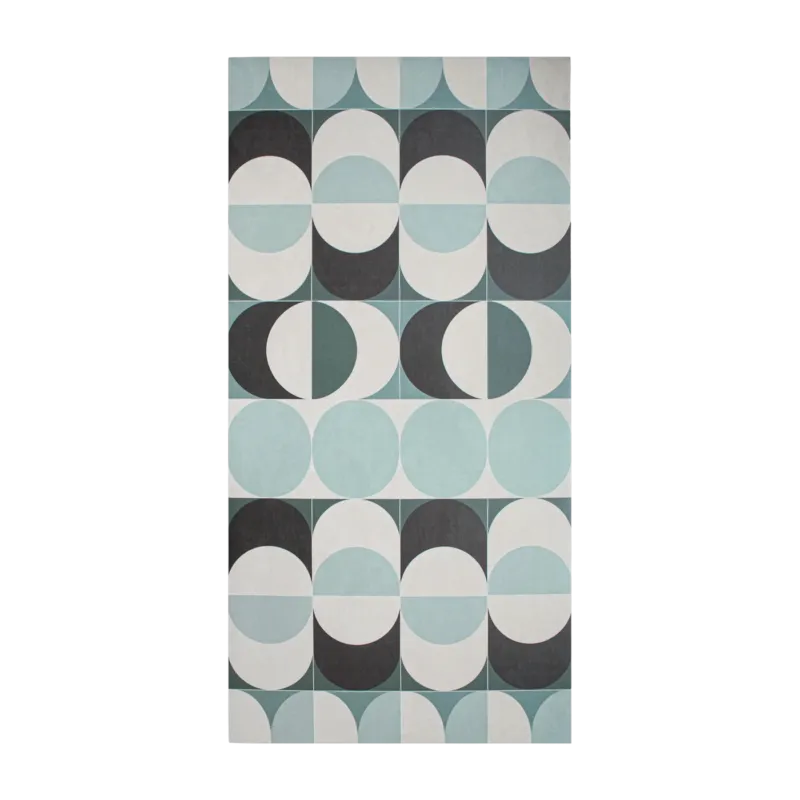 Tapis en vinyle bleu 140x70cm Bulb - Edito