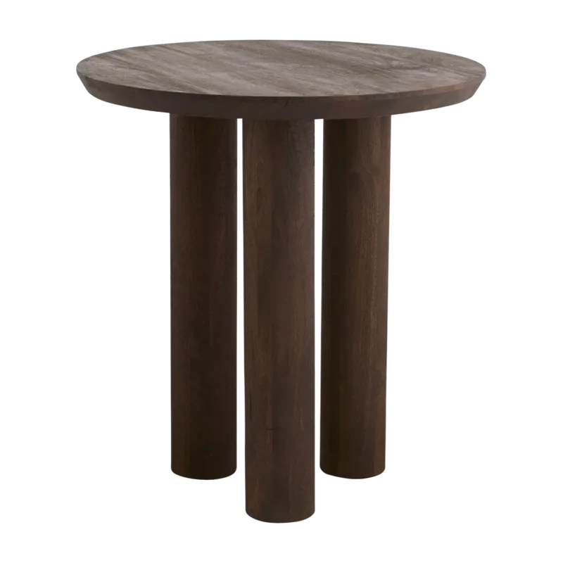 Table à manger ronde haute en bois de manguier 70x75cm Helin - Nordal