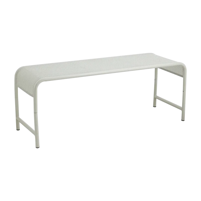 Banc de jardin en fer ivoire 122x42x46cm Brenta - Nordal