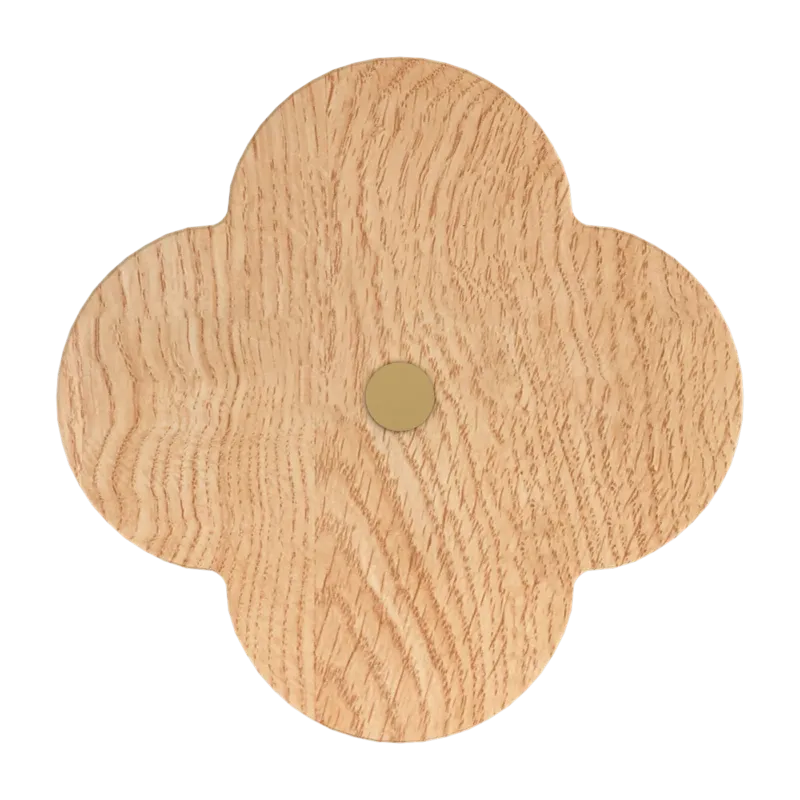 Patère en frêne naturel 10 x 5,7 cm Andrée - Hartô