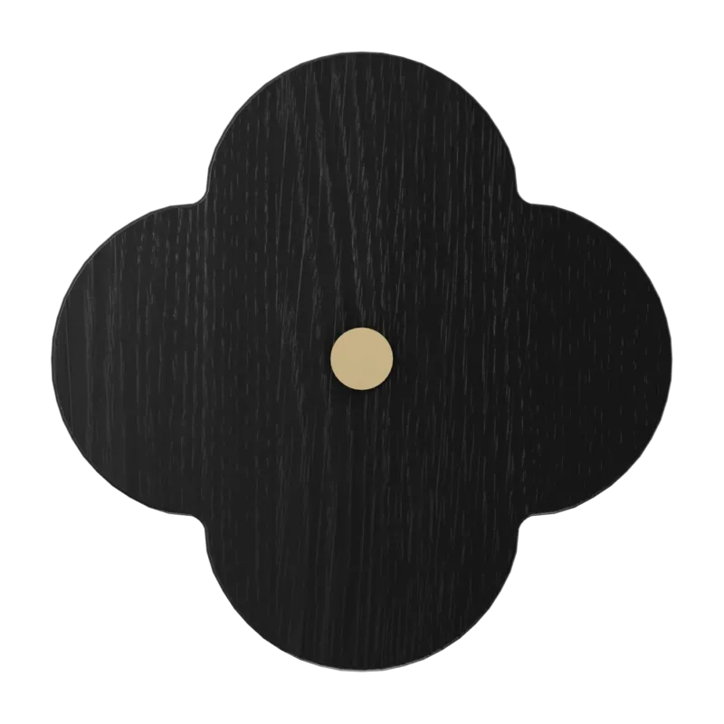 Patère en frêne teinté noir 7 x 7 x 4,3 cm Andrée - Hartô
