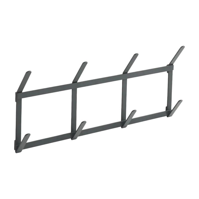 Porte-manteaux murale en acier anthracite 49,5x5,5x22cm Tape - Hay
