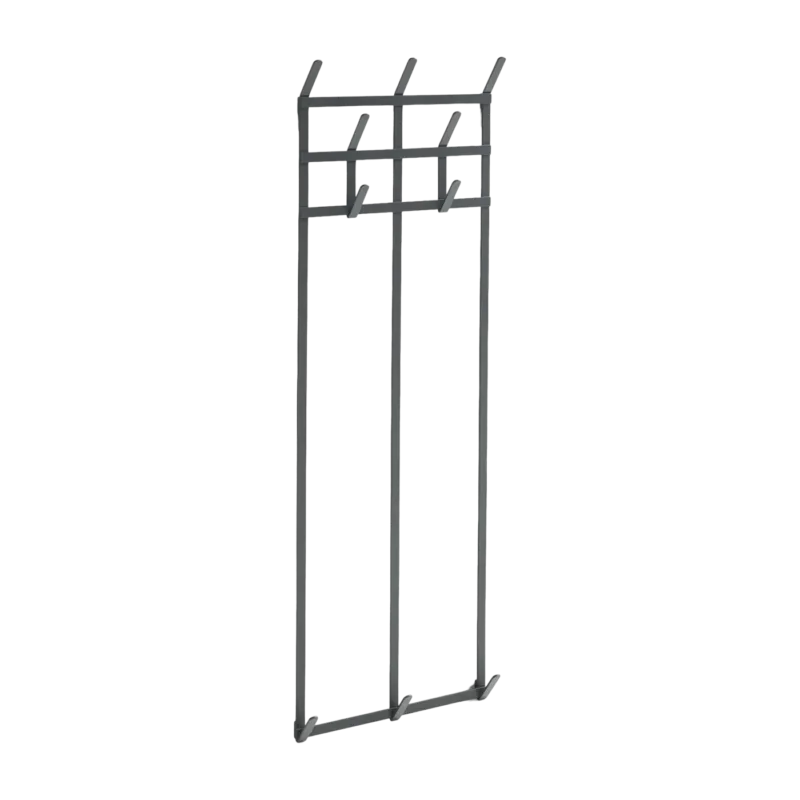 Porte-manteaux murale en acier anthracite 33,5x5x100cm Tape - Hay