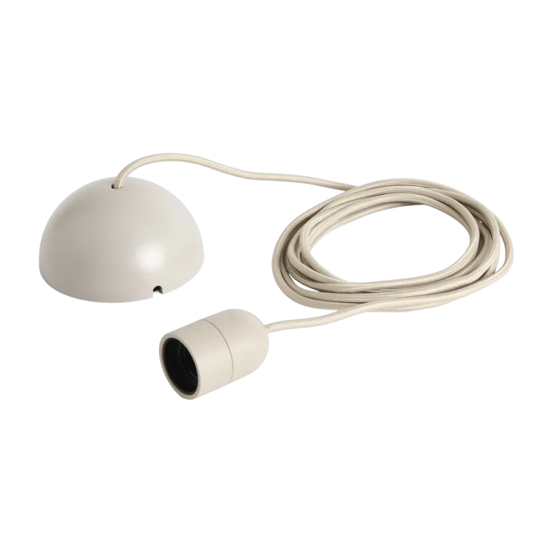 Câble pour suspension en tissu gris béton 400cm Common Cord Set - Hay